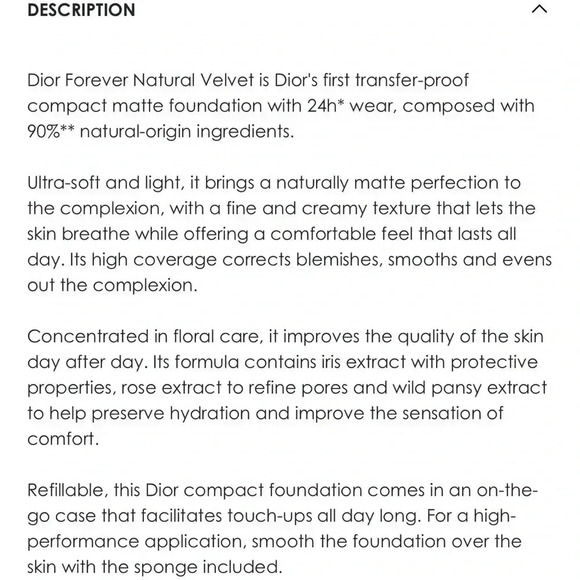 DIOR Forever natural Velvet foundation 00 - Picture 5 of 5